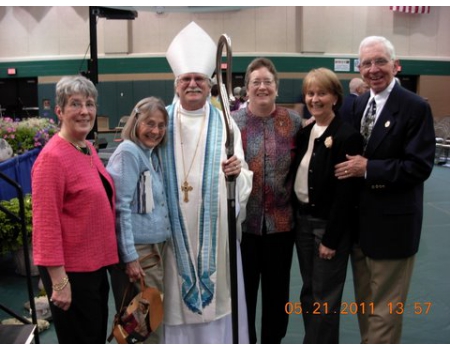 Bishop Ray with Trinity Members